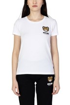 Moschino Underwear Women T-Shirt White Designer Logo Fashion Top 2025 Collection - $181.38 CAD