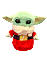 Plush Star Wars Mandalorian Grogu Baby Yoda 9 Inch Holiday Christmas Swe... - $12.07
