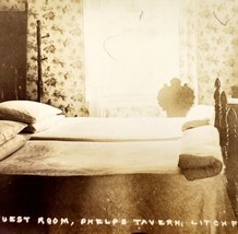 RPPC Guest Room Phelps Tavern 1900-1910s Connecticut Eastern Illustratin... - $24.99