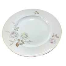 Johann Haviland Sweetheart Rose Dinner Plate 10&quot; Gold Trim Vintage - £8.43 GBP