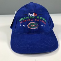 Vintage University of Florida Dad Hat 2002 Orange Bowl Blue Adjustable Strap - £16.67 GBP