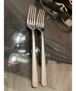 2 Dinner Forks Oneida HERA 18/10 Stainless China 8&quot; - £23.26 GBP