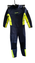 GoldFin Youth Children Kids Wetsuit Back Size 8 Black Without Zipper Neoprene - £14.67 GBP