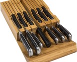 Noble Home And Chef Knife Organizer Made From Quality Moso Bamboo Holds 12 - £33.00 GBP