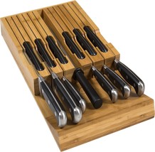 Noble Home And Chef Knife Organizer Made From Quality Moso Bamboo Holds 12 - £32.86 GBP