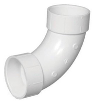 Charlotte Pipe PVC-00304-0600 PVC DWV Elbow Sched-40 1-1/2&quot; D Hub X 1-1/... - $7.92