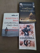 3 Books On Winston Churchill Biography &amp; WWII - £18.93 GBP