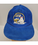 Vintage BLUE Corduroy Alaska &quot;Sumbitchen Weather&quot; Polar Bear Snapback Ca... - $23.80