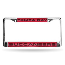 NFL Tampa Bay Buccaneers Laser Chrome Acrylic License Plate Frame - £23.44 GBP