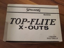 Vintage Spalding Top-Flite X-Outs , 1 Dozen 12 Golf Balls, NEW Sealed - £16.29 GBP