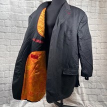 Code Red Steve Harvey Herren Schwarz 56L Sport Mantel Blazer Merino Wolle - $46.10