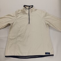 L.L. Bean Women's Ivory Fleece 1/4 Zip Pullover Sweatshirt Size Medium 502183 image 15
