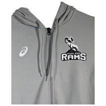 Highland Rams Full Zip Hoodie Jacket Womens Size Medium Grey Asics - $21.98