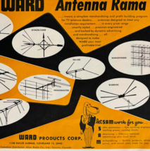 1954 Ward Television Antenna Advertisement Vintage Electronics Sam The D... - $24.99