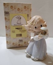 Precious Moments 1999 Wishes For The World 530018 Millennium Figurine Girl  - £29.14 GBP