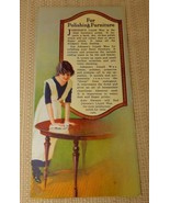 1920s Johnson&#39;s Polishing Wax advertising sales brochure pamphlet - $10.00