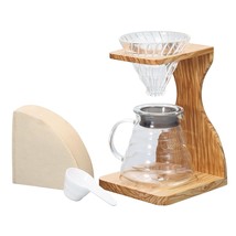 Hario V60 Olive Wood Pour Over Stand Set - £113.87 GBP