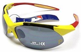 Pittsburgh Pirates MLB Rimless Blade Frame Yellow Red UV Extreme Sunglas... - $11.19