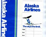Alaska Airlines Ticket Jacket Baggage Claim Checks &amp; Ticket Gustavus Gla... - $17.82