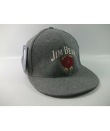 Jim Beam Whiskey Hat Gray Snapback Baseball Cap w/ Tag - £12.05 GBP