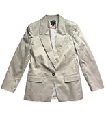 J. Crew Willa Khaki Beige Cotton Chino Women&#39;s Blazer Jacket Size 4 Scho... - $68.99
