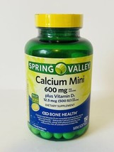 Spring Valley Calcium Plus Vitamin D3, Dietary Supplement, 150 Mini Softgels - £12.58 GBP