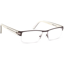 Morel  Eyeglasses OGA 7407O GW020 Gunmetal/White Half Rim Frame France 55-18 140 - £224.24 GBP