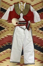 New Albanian Traditional Popular Folk Costume Suit Boys MEN-SIZE XL-2XL-HANDMADE - £139.39 GBP