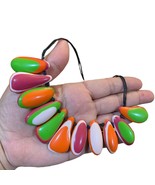 Sobral Kandinsky Gabriele Reversible Large Beads Statement Artist Made N... - $99.38 CAD