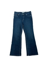 Chicos Platinum Womens Jeans Size 1.5 Short Denim Stretch Dark Wash Mid ... - $24.75