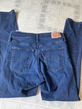 Levi Strauss Slimming Skinny Fit Jeans Size 30 Regular Dark Wash - £21.78 GBP
