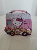 Hello Kitty Cafe White &amp; Pink Food Truck Tin Lunch Box - Sanrio 2021 - $37.60