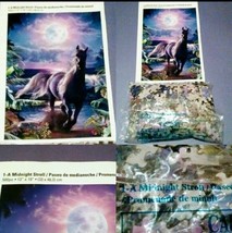 A Midnight Stroll Moonlight Horse &amp; Ocean Puzzle 500 PC *NO BOX* - £10.47 GBP