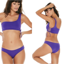 L*Space Swimwear Electric Purple Sandy Seamless Classic Bikini Bottom (S) Nwt - £53.56 GBP