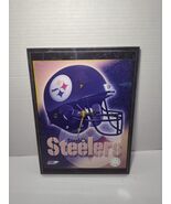 Vintage 1980&#39;s/1990&#39;s Pittsburgh Steelers Helmet Framed Wall Clock – NFL... - $34.64