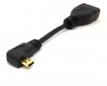 Left Angled 90 Degree Micro Hdmi Male To Hdmi Female Adapter 4K Cable 10Cm - $15.19