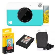 Kodak Printomatic Instant Camera Bundle (Blue) Zink Paper (20 Sheets) - ... - $145.34