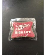 Miller High Life Lapel Pin Red Rare Beer Company NEW - $355.85 MXN