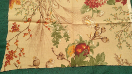 Fabric Robert Kaufmann Fall Mums Pomegranate Wheat Green Leaves $1.15 - $1.15