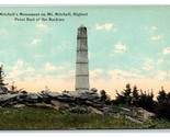 Mitchell&#39;s Monument Asheville North Carolina UNP DB Postcard V9 - $6.88