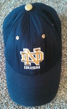 Notre Dame Fighting Irish Football Hat Cap  Blue Gold Embroidered - £5.92 GBP