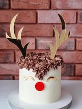 Reindeer Rudolf antlers acrylic cake topper set for Christmas cake decoration to - £0.96 GBP+