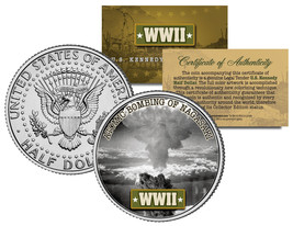 World War II ATOMIC BOMBING OF NAGASAKI JFK Kennedy Half Dollar U.S. Coin - £6.73 GBP