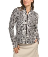 NWT TOMMY BAHAMA BLACK PALM STAMPED Long Sleeve Full Zip Golf Jacket L &amp; XL - $1,237.37 MXN