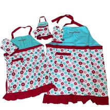 Williams Sonoma x American Girl Mom, Girl, 18&quot; Doll Baking Aprons &amp; Mitt Set - £56.94 GBP