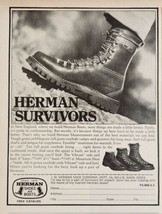 1975 Print Ad Herman Survivors Outdoors Boots Made in Millis,Massachusetts - $13.93