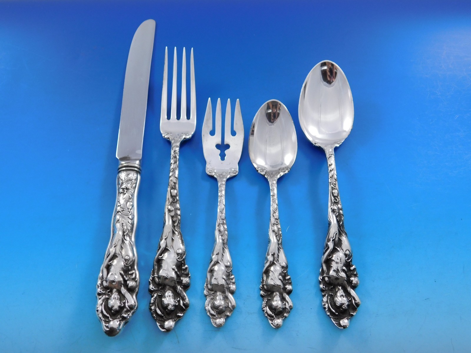 Love Disarmed by Reed &amp; Barton Sterling Silver Flatware Set Service 25 p... - $8,905.05