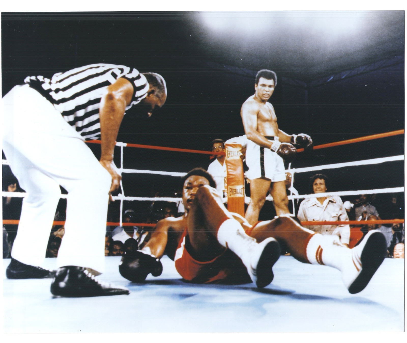 Muhammad Ali George Foreman Vintage 11X14 Matted Color Boxing Memorabilia Photo - $14.99
