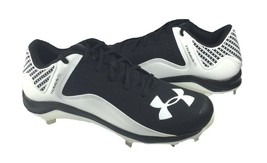 Under Armour Mens Yard Low ST Cleats 11.5 Black/White 1265128-035 - £27.41 GBP