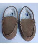 Lands End Suede Moccasin Youth Boys Size 4 - $276.96 MXN